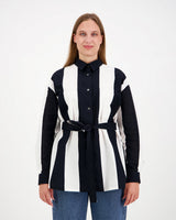 Isopaita Jokiraita Black-White
