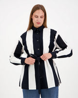 Isopaita Jokiraita Black-White